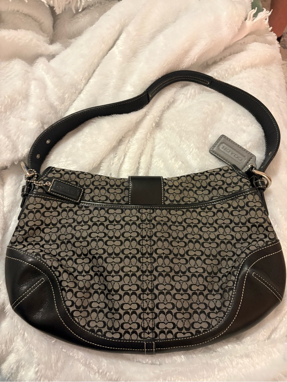 Coach Soho Vintage Y2K Signature Canvas and Leather S… - Gem